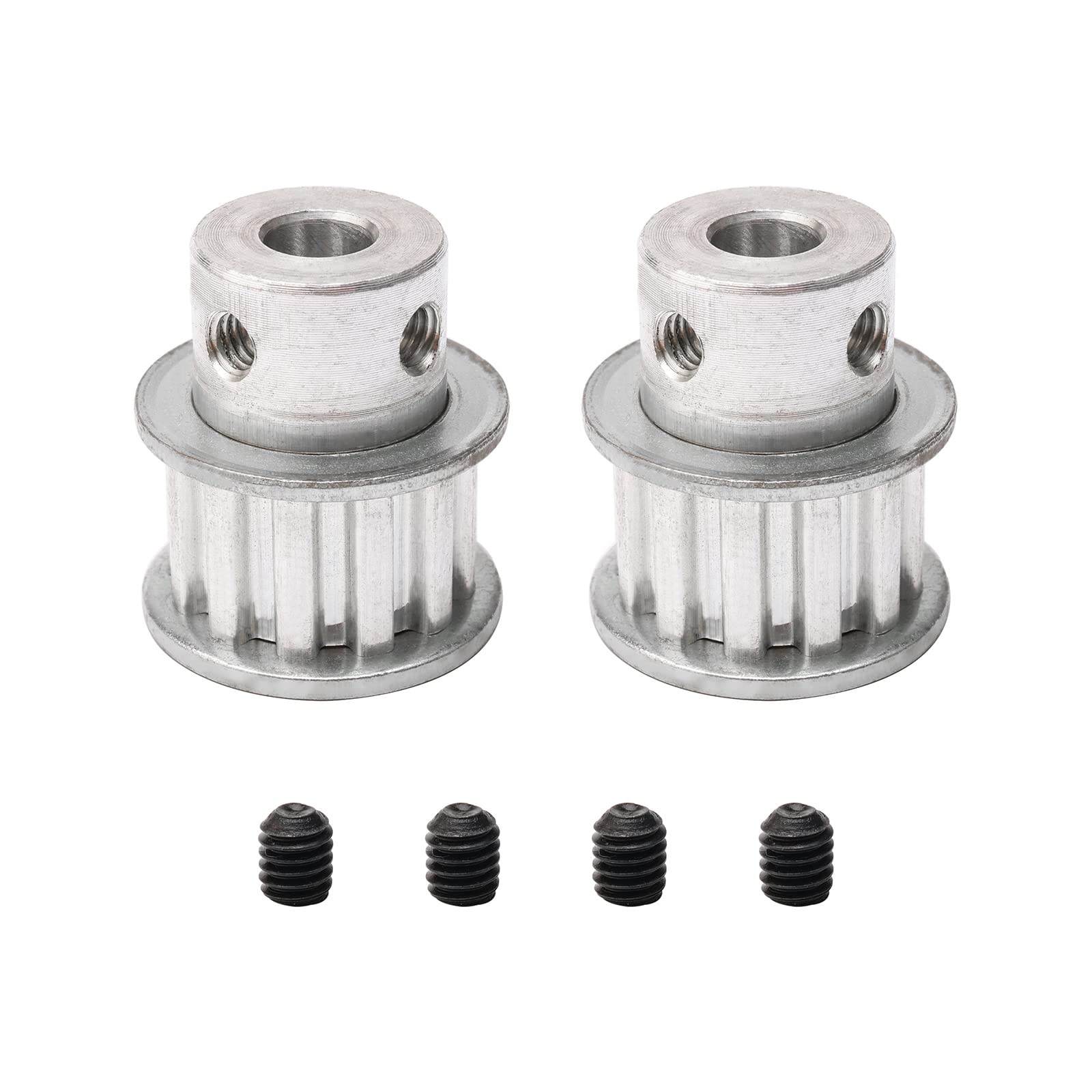 2PCS XL 12 Tooth Timing Belt Pulley 6.35mm Aluminum Bore for 3D Printer CNC Machine - Perfect for DIY Robotics, Laser Cutters & Motion Control Systems
