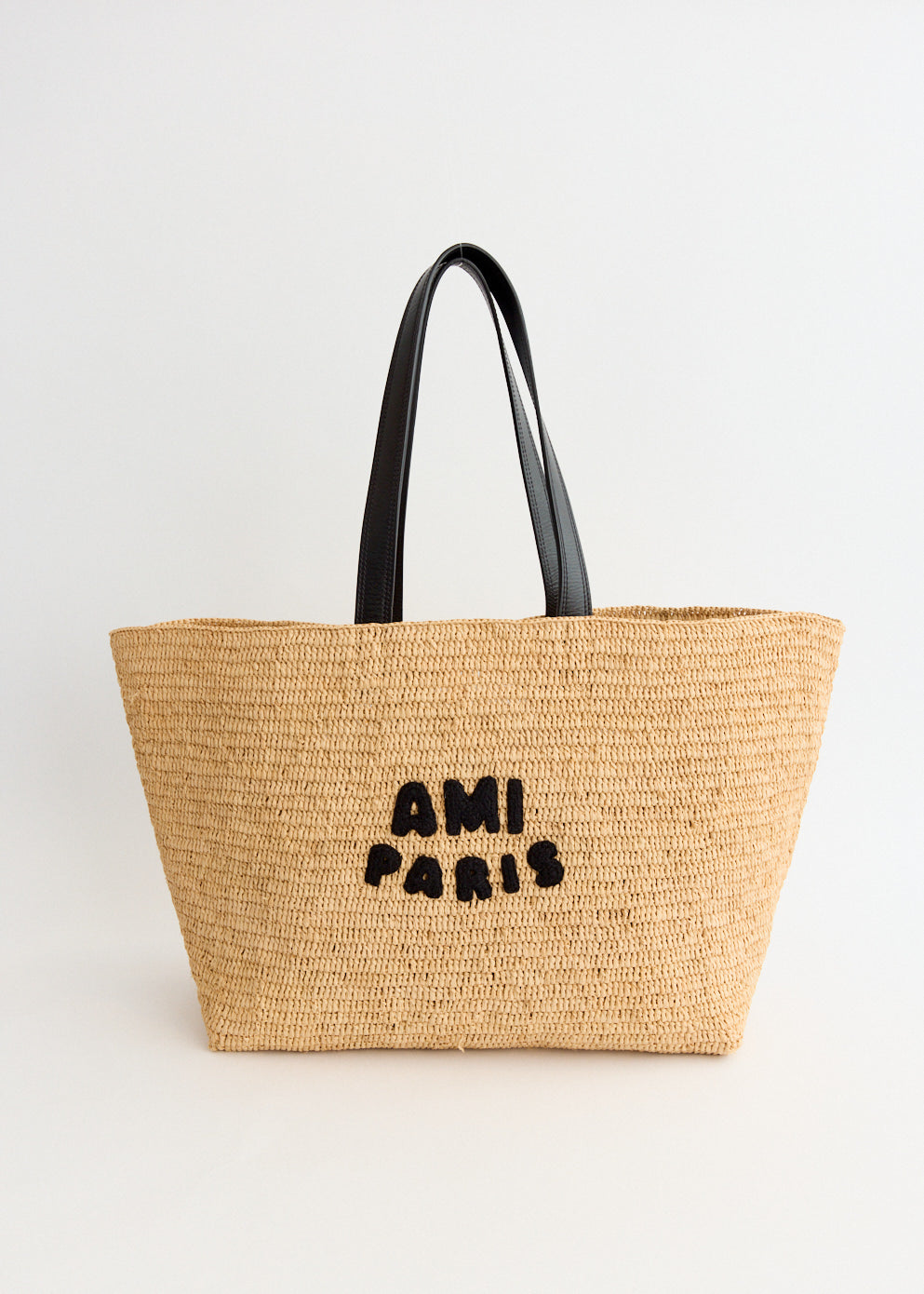 Ami Paris Women's Canvas Tote Bag - Stylish Large Shoulder Bag for Work, Travel & Shopping | Fashionable Designer Handbag for Everyday Use