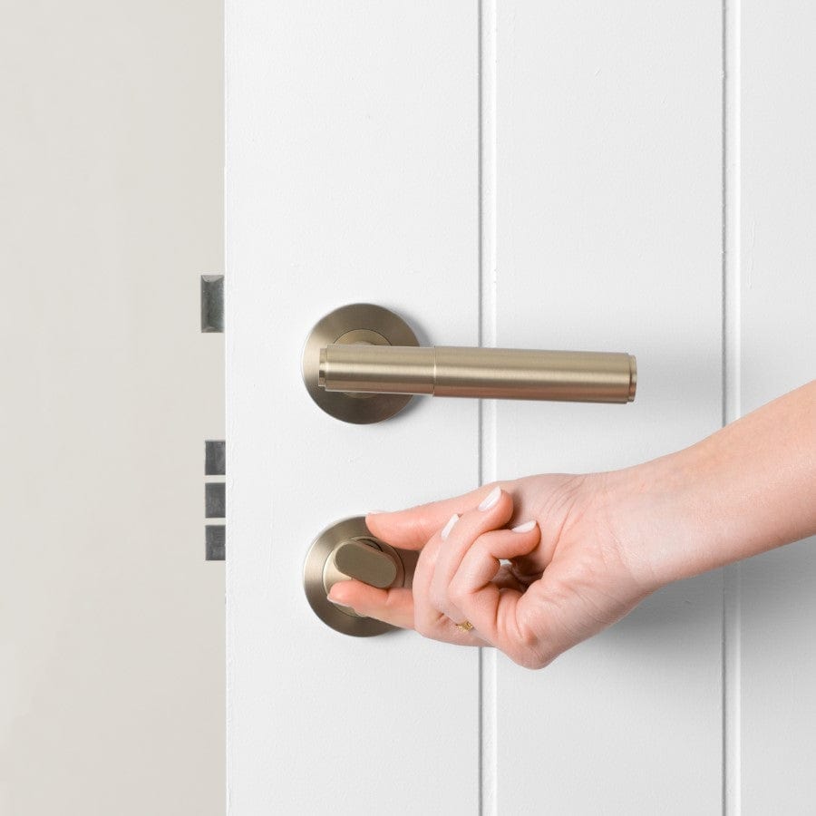 Premium Front Door Lock Set - Brushed Nickel Finish for Enhanced Security & Style | Ideal for Homes, Apartments & Offices