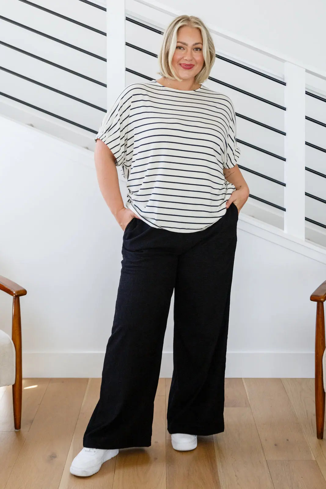 Stylish Striped Women's Top - Fashionable & Comfortable Casual Blouse for Everyday Wear | Perfect for Office, Outings & Date Nights