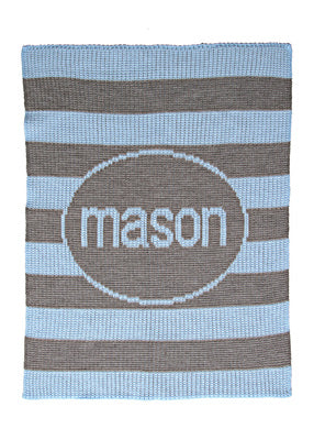 Butterscotch Blankees Modern Stripe Baby Blanket - Soft & Cozy Knit Throw for Newborns, Toddlers & Kids - Perfect for Nursery, Stroller, Car Seat & Cuddling
