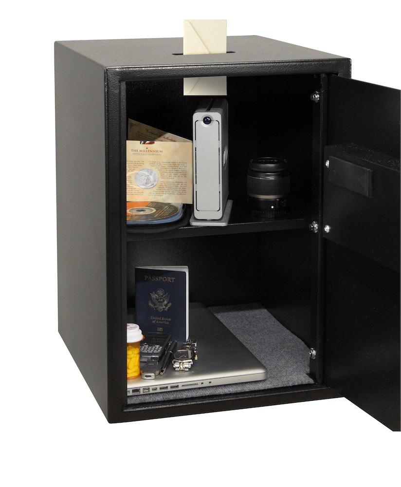 Honeywell 5107S Large Digital Steel Security Safe with Depository Slot - Fireproof Home & Office Safe for Cash, Jewelry, Documents - Perfect for Business, Retail, and Personal Use