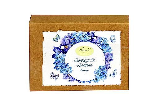 Organic Donkey Milk & Aloe Vera Soap Bar for Sensitive Skin - Hydrating, Moisturizing & Gentle Cleansing - Perfect for Dry Skin, Eczema & Daily Skincare Routine