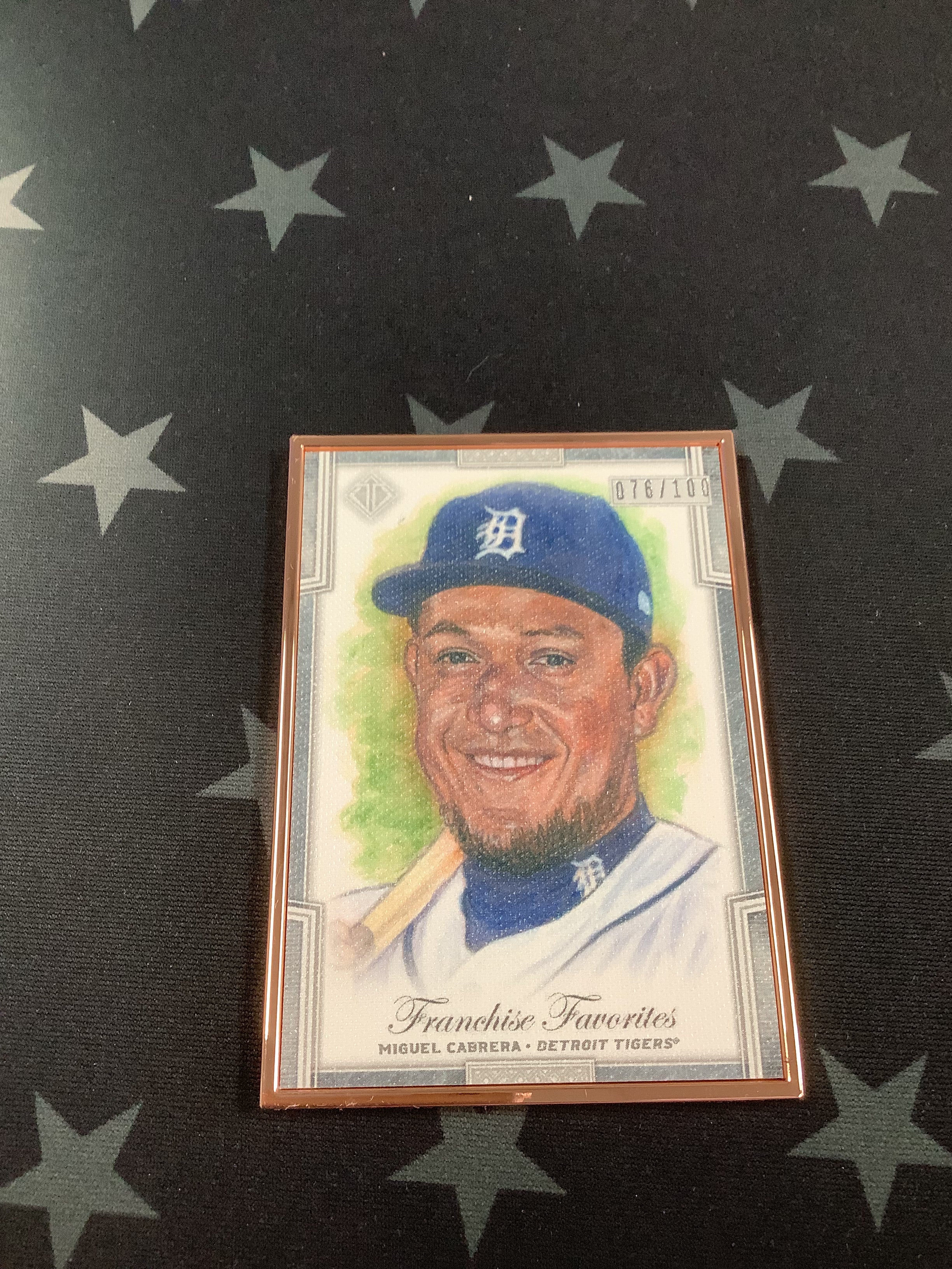 2019 Miguel Cabrera Franchise Favorites Transcendent Collection Baseball Card #FFR MC /100 - Rare Collectible for MLB Fans & Sports Memorabilia Enthusiasts