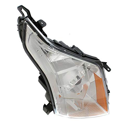 Compatible with 2014 2015 2016 Cadillac SRX Right Passenger Side Halogen Headlight Assembly with Bulb - Replacement for Foggy or Broken Headlamps, Perfect for Night Driving and Low Visibility Conditions