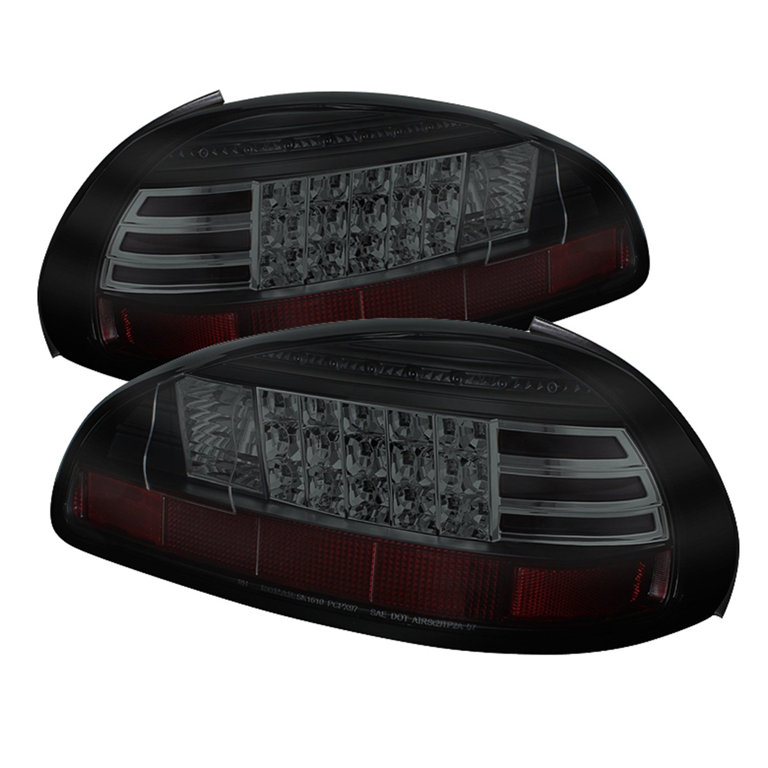 Spyder 5078230 Black Smoke LED Tail Lights for 1997-2003 Pontiac Grand Prix - Upgrade Your Car's Rear Lighting for Night Driving & Enhanced Style