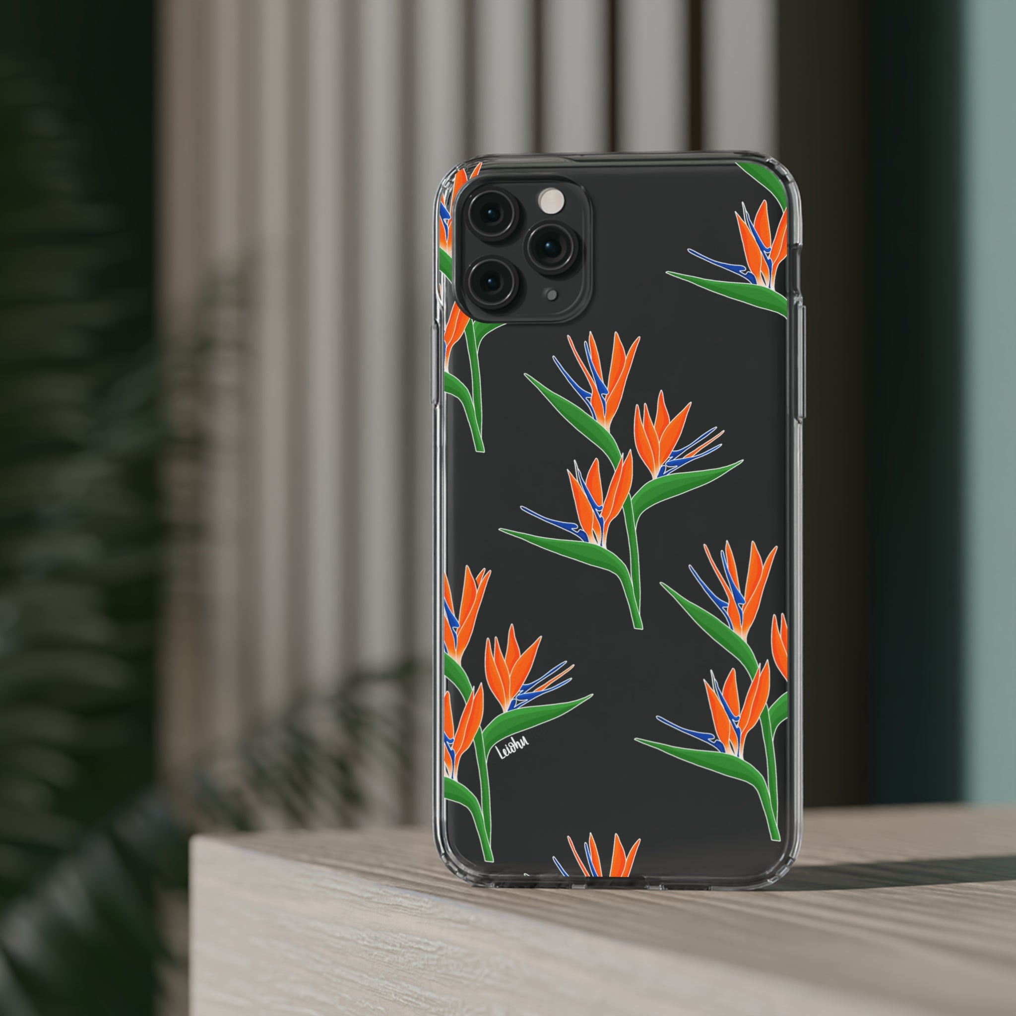 Bird of Paradise Clear Phone Case - Durable Protective Cover for iPhone & Samsung - Perfect for Nature Lovers & Tropical Style