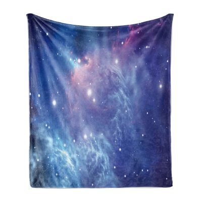 A Starlit Night Under the Ambesonne Outer Space Throw Blanket