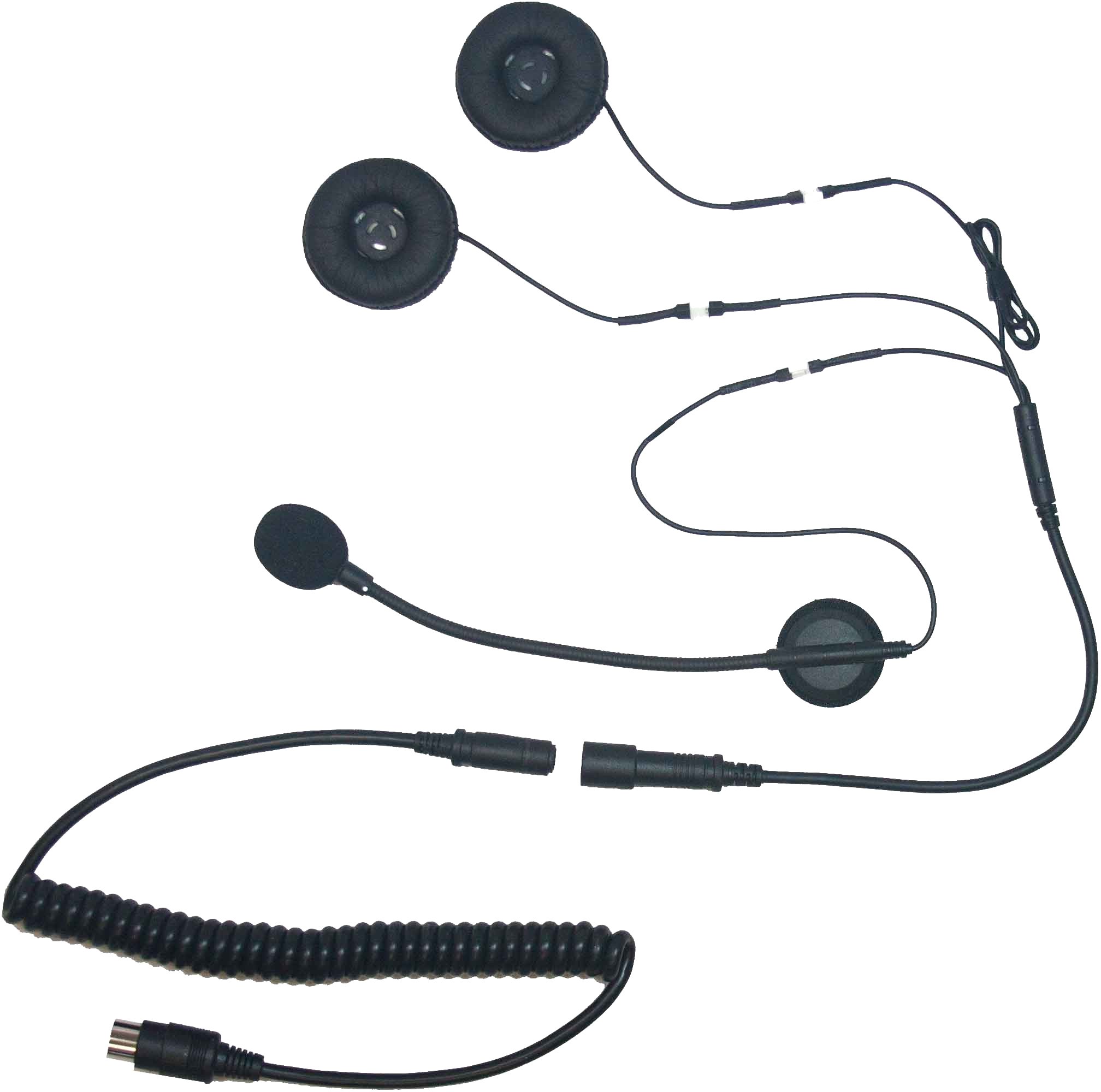 iMC Motorcom HS-H110P Full-Face Helmet Bluetooth Headset with 7 Pin Connector for Harley Davidson Motorcycles - Perfect for Long Rides, Group Communication & GPS Navigation