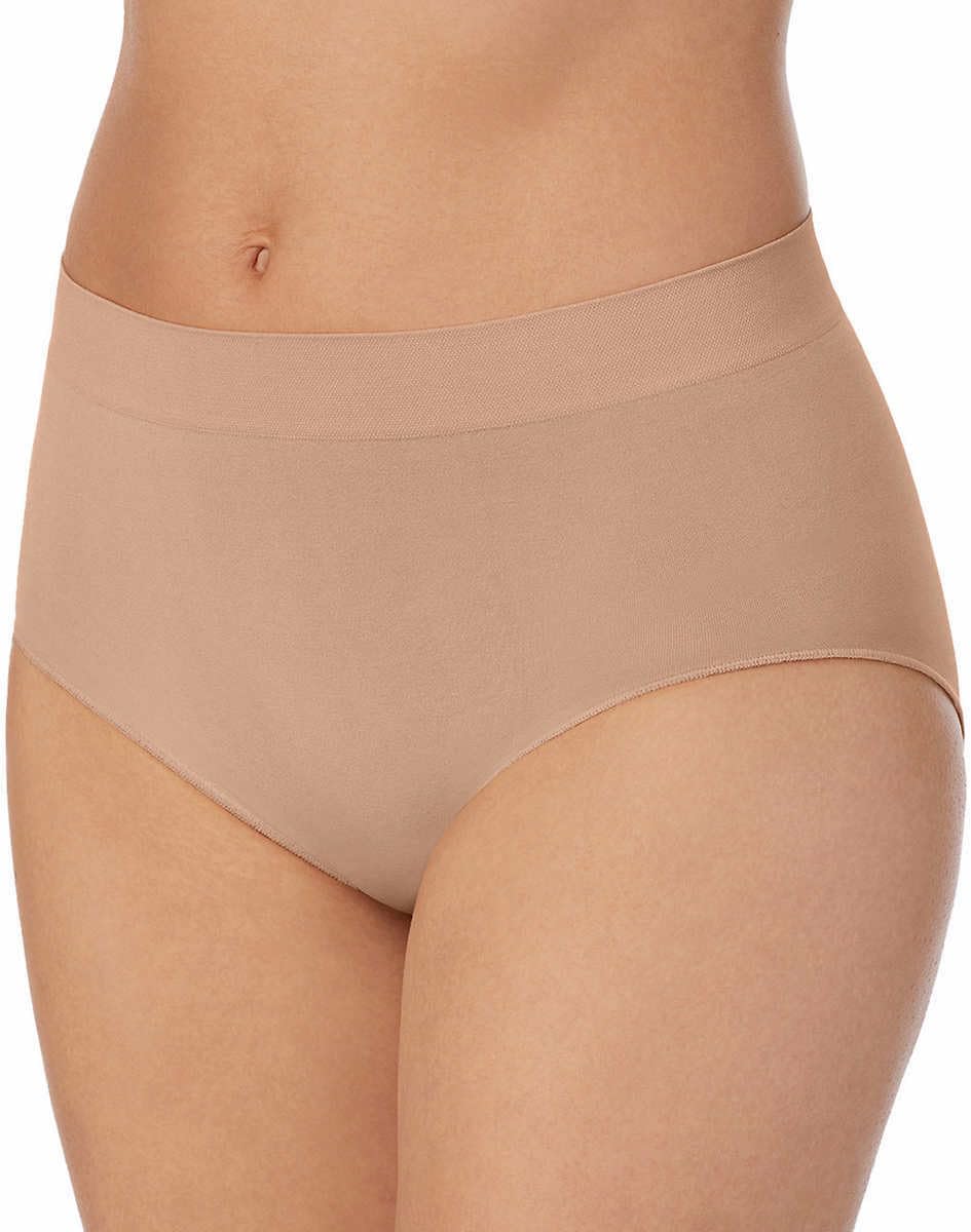 Carole Hochman Women's Silky Soft Seamless Full Coverage Brief Panties 5-Pack - Regular & Plus Sizes - Comfortable Everyday Underwear for Work, Travel & Lounge