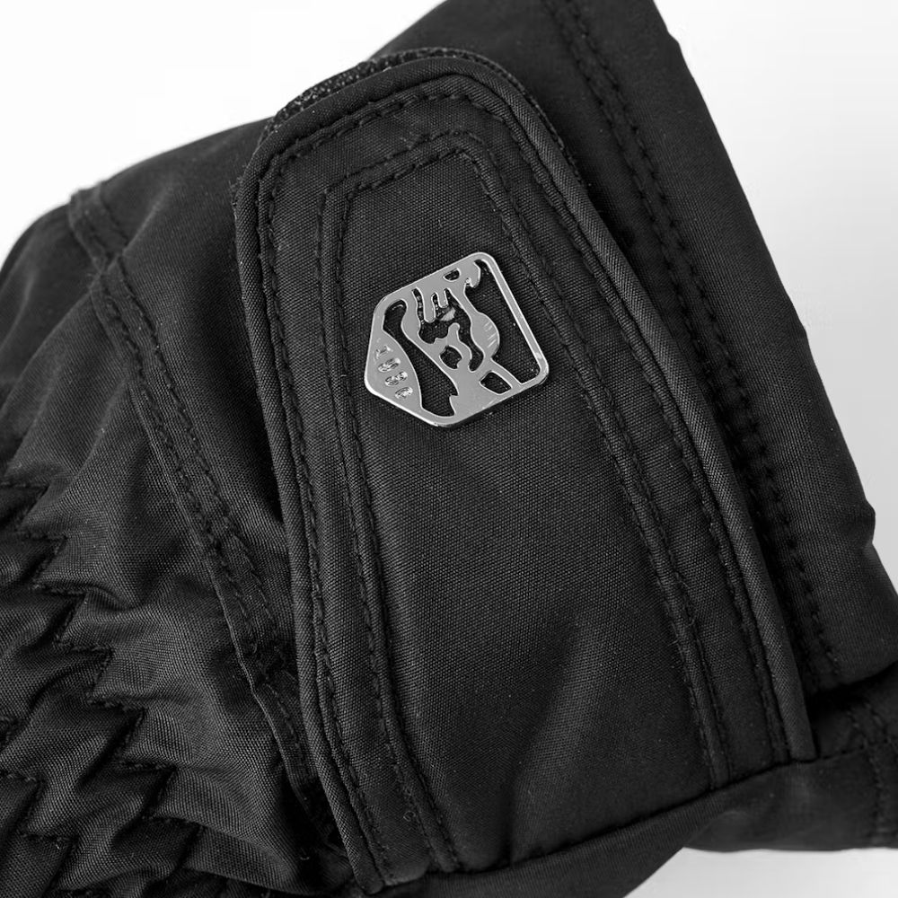 Hestra Primaloft Insulated Leather Gloves for Women - 5 Finger Winter Gloves (Model 32210-100) | Warm & Waterproof for Skiing, Snowboarding & Outdoor Activities
