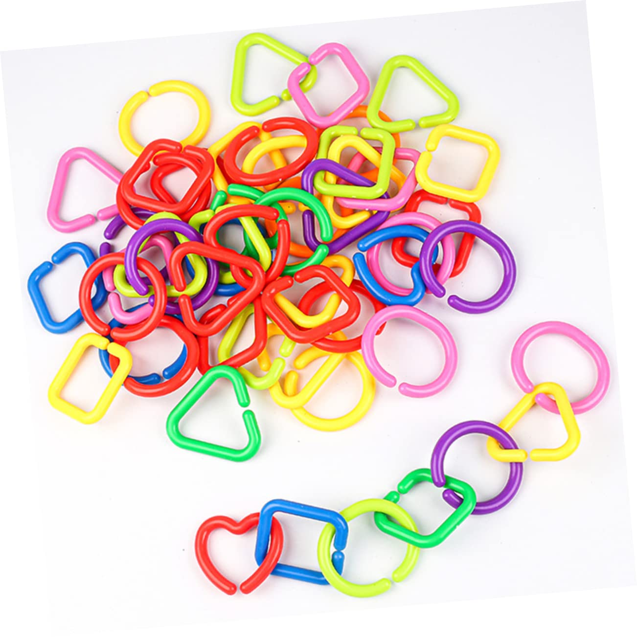 75pcs Geometric Sensory Ring Toys for Toddlers - Fine Motor Skills Development, Baby Shower Gift, Montessori Learning Toys for Kids - Perfect for Classroom, Home Play & Early Childhood Education