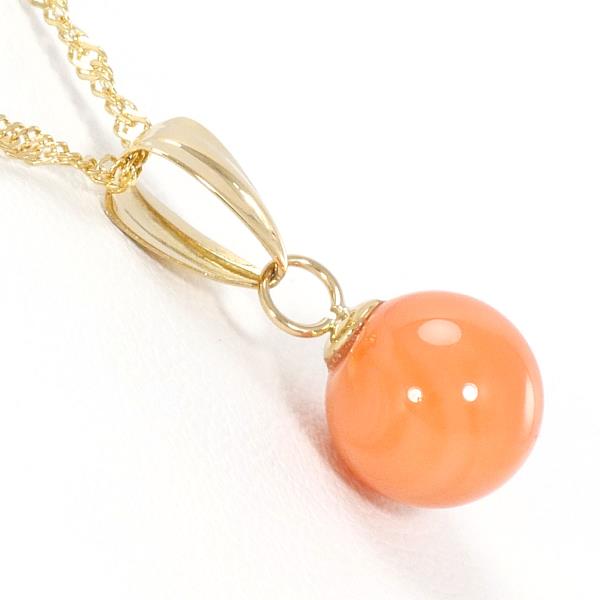 18K Yellow Gold Coral Necklace for Women - Elegant Handmade Jewelry Gift for Birthday, Anniversary & Valentine's Day | Perfect for Beach Weddings, Summer Parties & Special Occasions