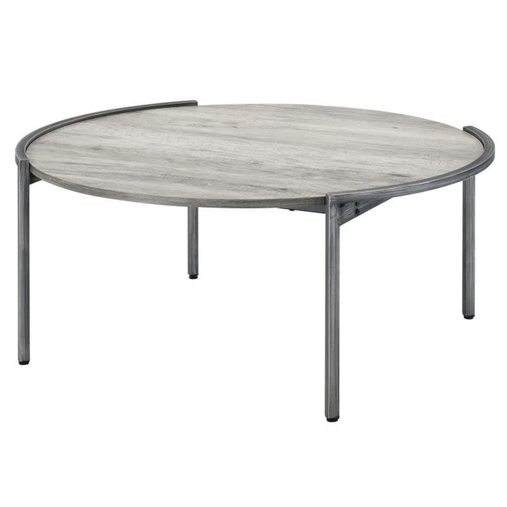 Mordicai Metal Coffee Table Set - Light Gray for Living Room Decor