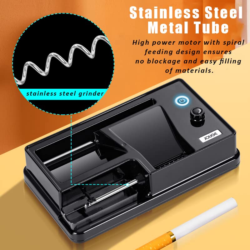 Automatic Electric Cigarette Rolling Machine with Infrared Sensor - Portable Tobacco Injector Roller for 8mm/0.31