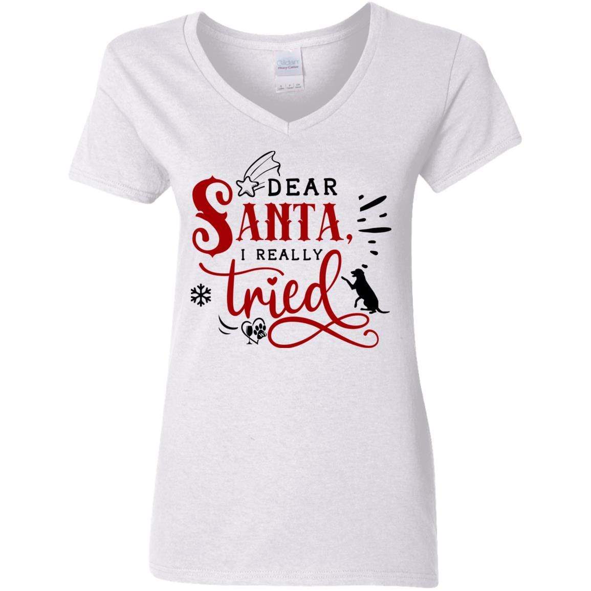 WineyBitches.Co Women's 5.3 oz V-Neck T-Shirt - Soft Cotton Casual Tee for Everyday Wear, Lounging & Outfits