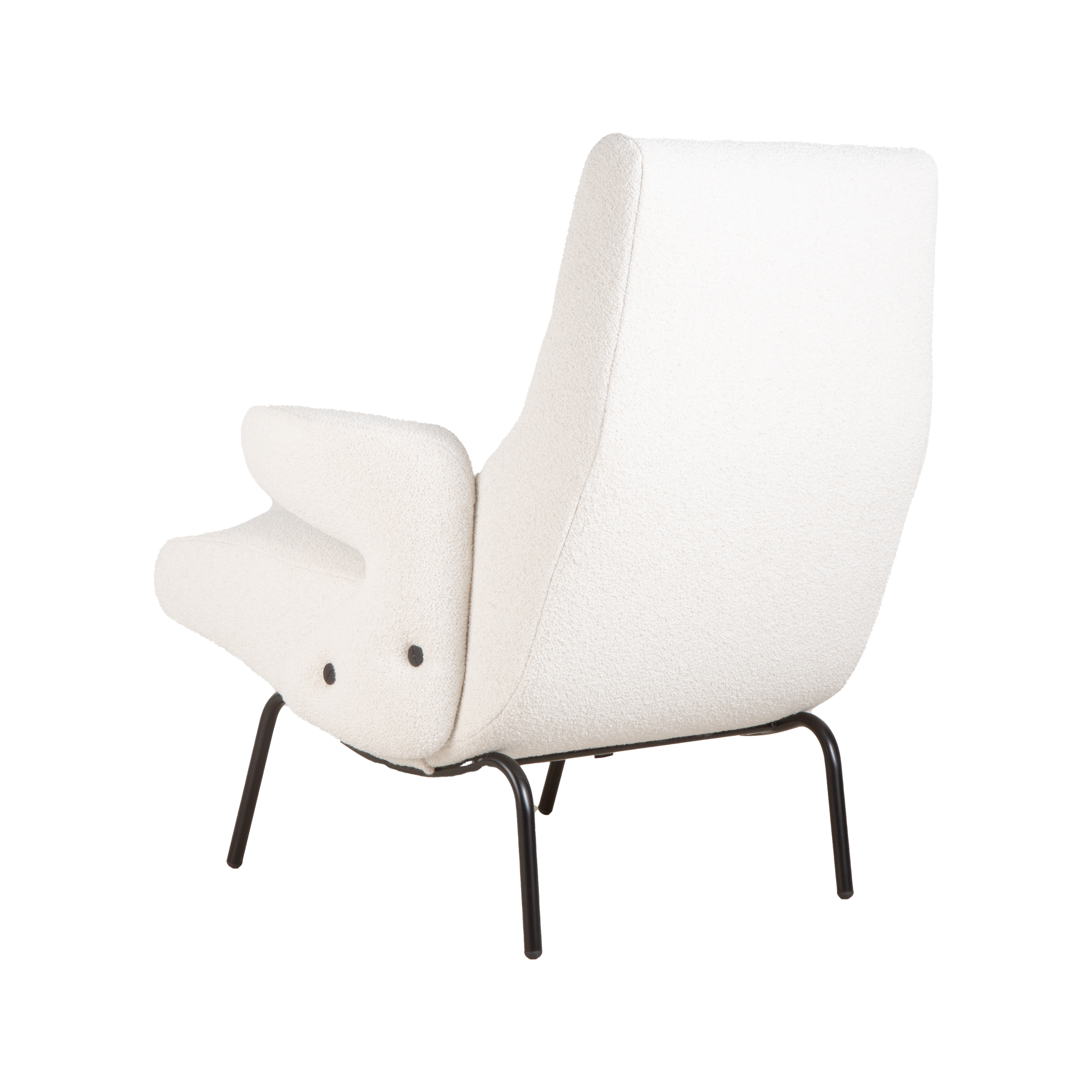 Stylish Delfino Armchair - Modern Lounge Chair for Living Room, Office & Reading Nook - Comfortable Upholstered Accent Chair with Wooden Legs