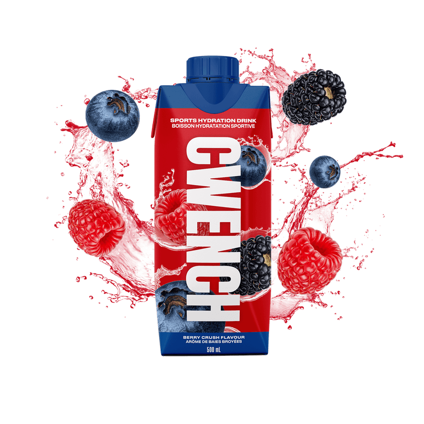 Cwench Sports Drink 12 Pack (500ml) - Berry Crush Flavor | Hydration for Athletes & Active Lifestyles | Gym, Running & Workout Essential