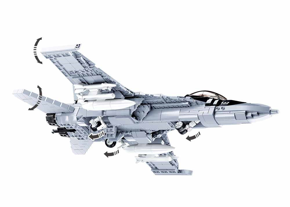 F-18 Hornet US Fighter Jet Model Kit - 682 Piece Bumblebee M38 B0928 Building Set for Adults & Kids - Perfect for Military Enthusiasts & Collectors