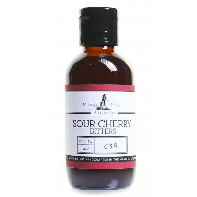 Miracle Mile Bitters - Sour Cherry Flavor | Premium Cocktail Bitters for Old Fashioned, Manhattan & Craft Cocktails | Perfect for Home Bars & Mixology Enthusiasts