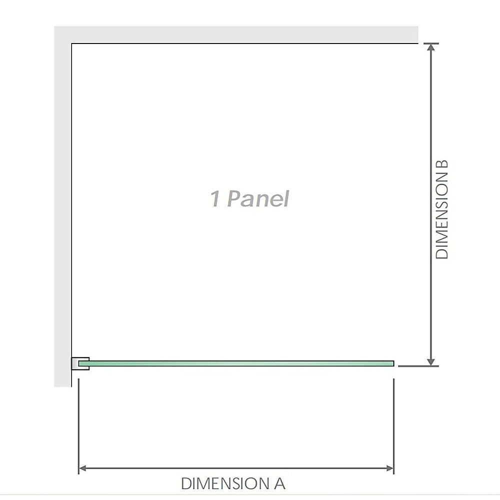 120x120cm Frameless Corner Shower Screen with Black Brackets & Brass Hinges - Round Knob Handle for Modern Bathroom | Waterproof Glass Enclosure for Walk-in Showers & Spa Areas