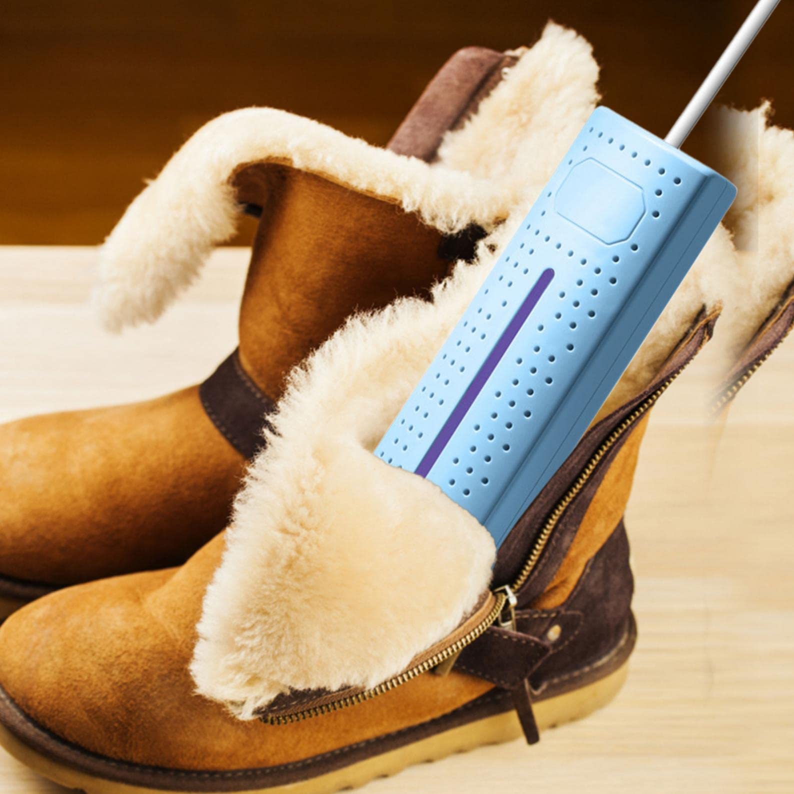 Portable Electric Shoe Dryer with Heat Blower - Fast Drying for Boots, Socks & Sports Shoes - Perfect for Skiing, Snowboarding, Hunting & Winter Activities - Keep Feet Warm & Dry All Day