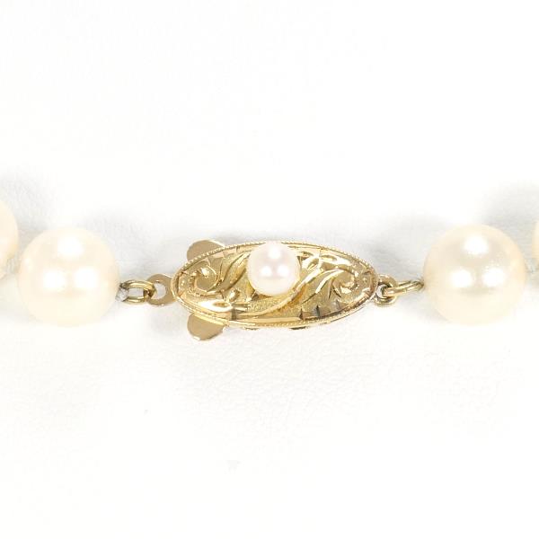 18K Yellow Gold Akoya Pearl Necklace for Women - Elegant Cultured Pearl Jewelry Gift for Wedding, Anniversary & Special Occasions