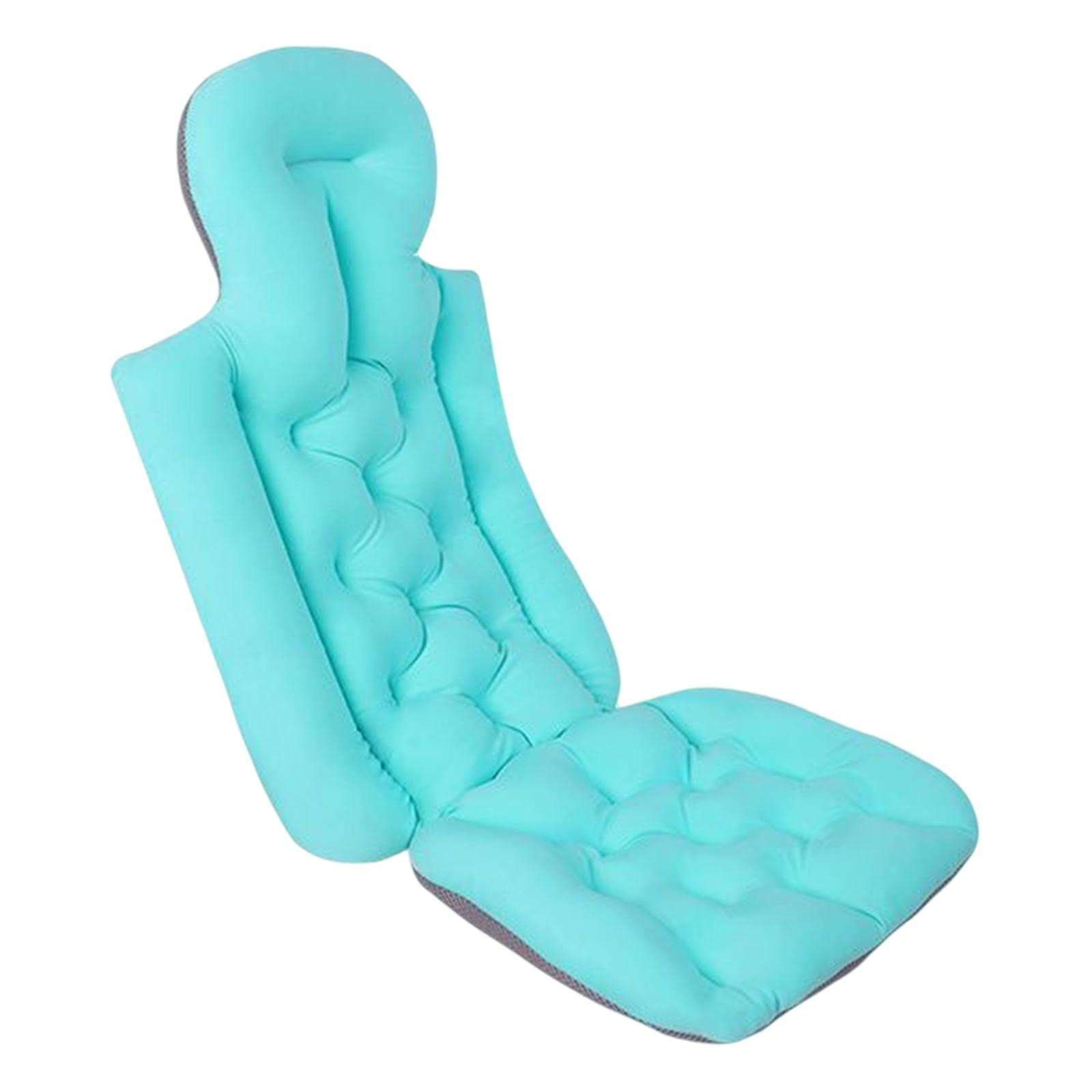 **MagiDeal Bathtub Cushion - Breathable Back Support Bath Pillow for Adults, Large Bathtub Mat for Home Bathroom Accessories (Blue) - Perfect for Relaxing Soaks & Spa Days**