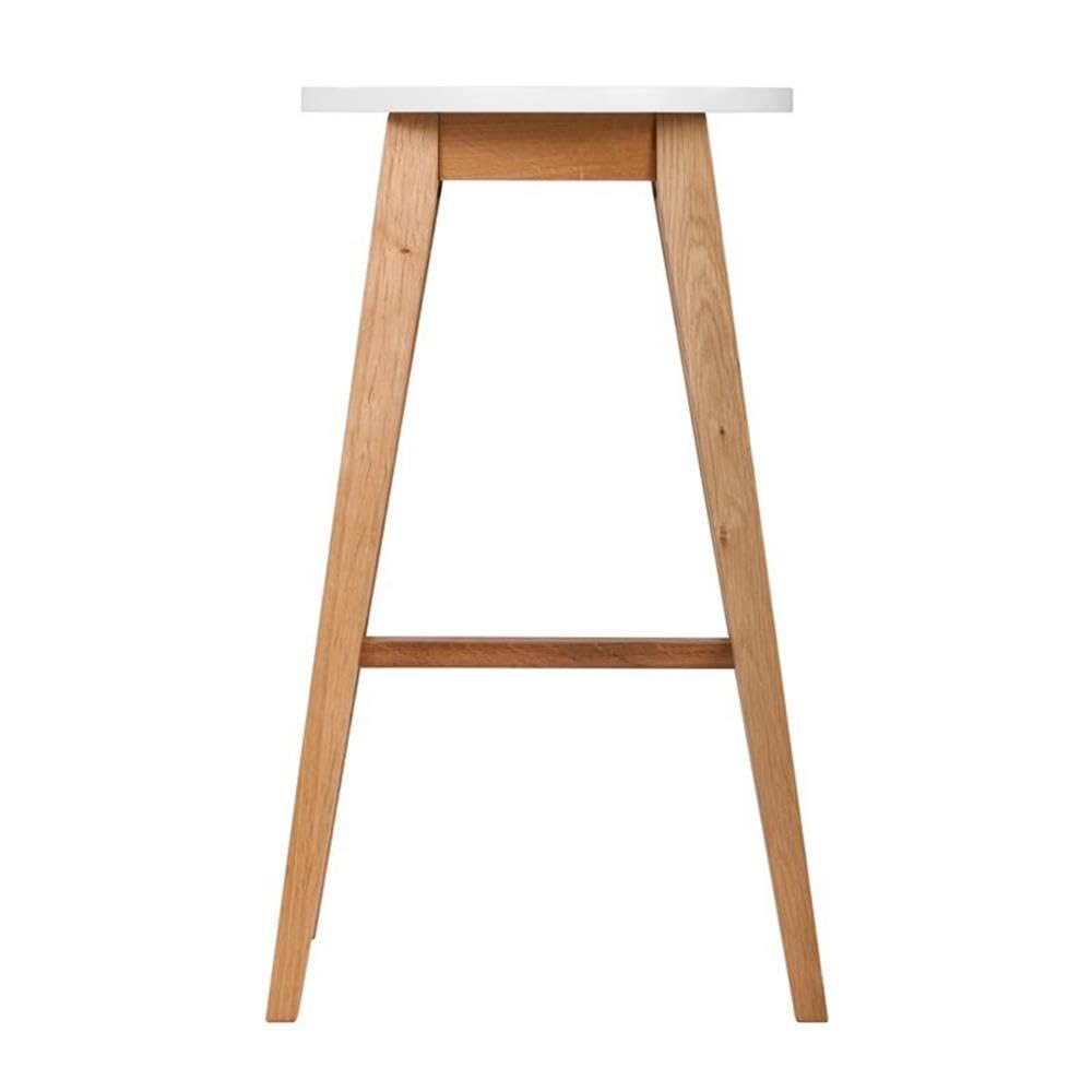 Modern 3-Piece Wood Barstool Set in Oak & White - Home Square - Perfect for Kitchen Islands, Breakfast Bars & Home Decor