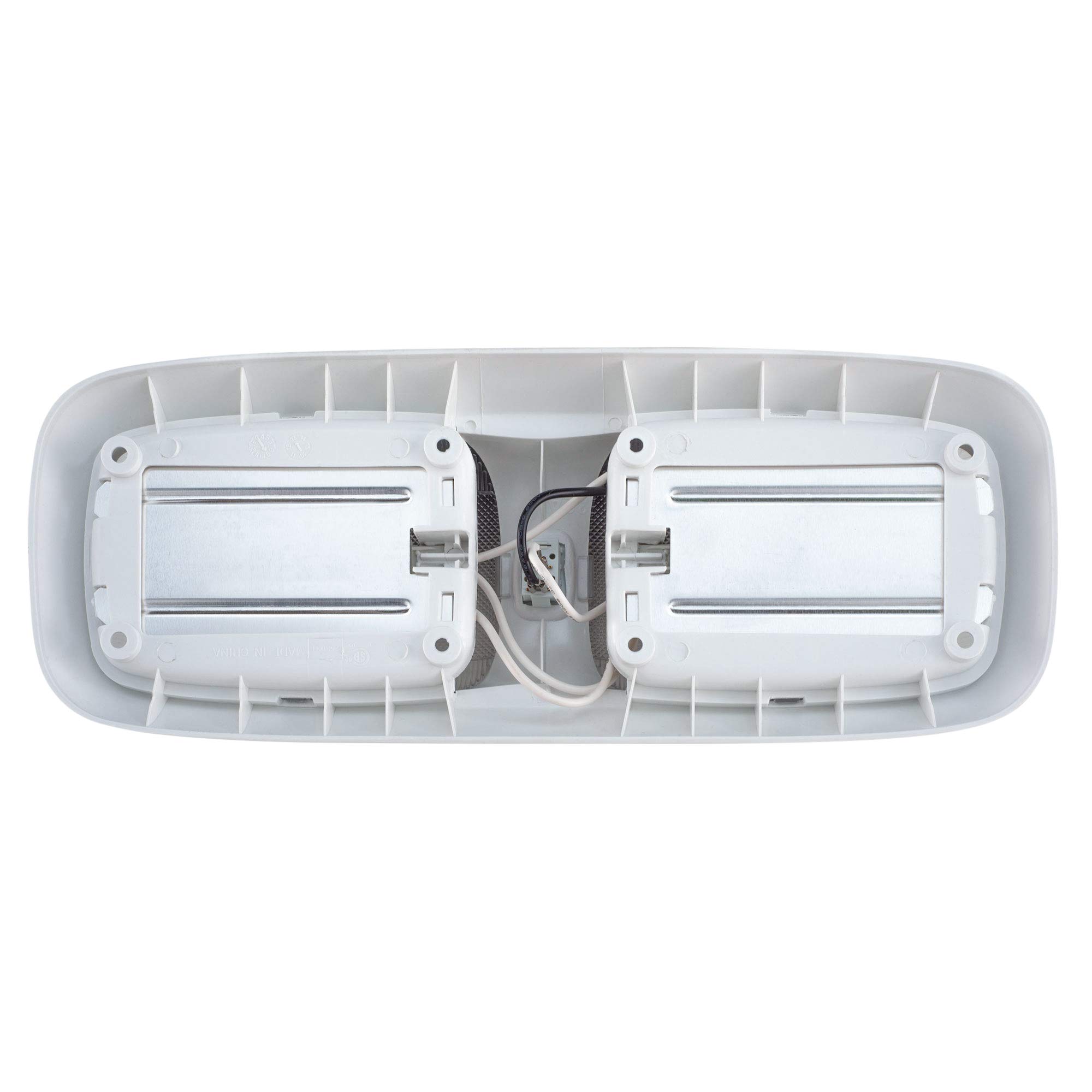 12V RV LED Dome Light Fixture with Switch - 3200K Warm White Interior RV Lighting - Clear Lens & White Housing (10 Pack) - Perfect for RV, Camper, Trailer, and Van Interior Lighting Upgrades