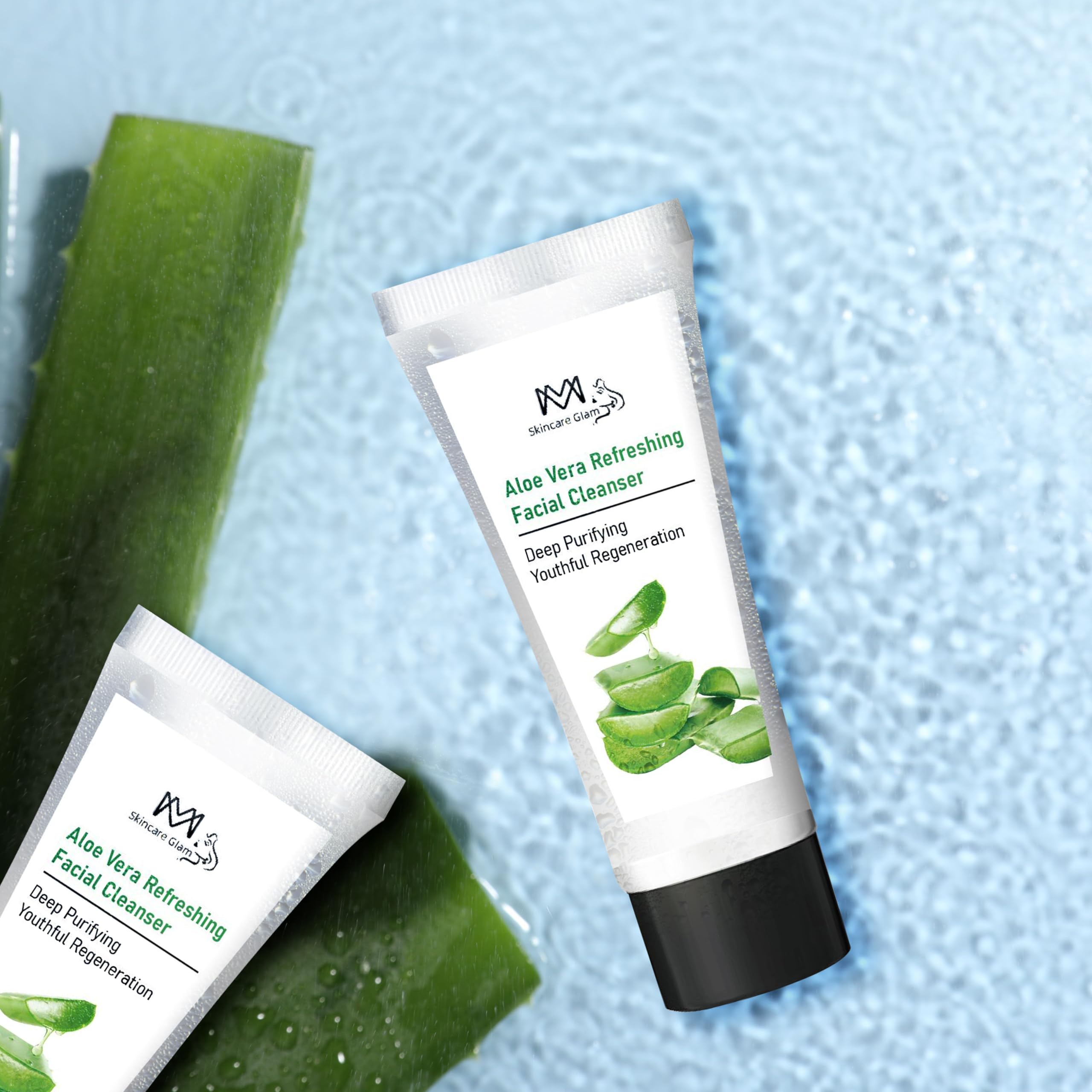 MM Natural Skincare Aloe Vera Face Wash - Deep Cleansing & Hydrating Korean Formula for Radiant Skin | Removes Impurities, Controls Oil & Soothes Sensitive Skin | Anti-Aging Benefits with Organic Aloe | Perfect for Daily Skincare Routine & Post-Workout Refresh
