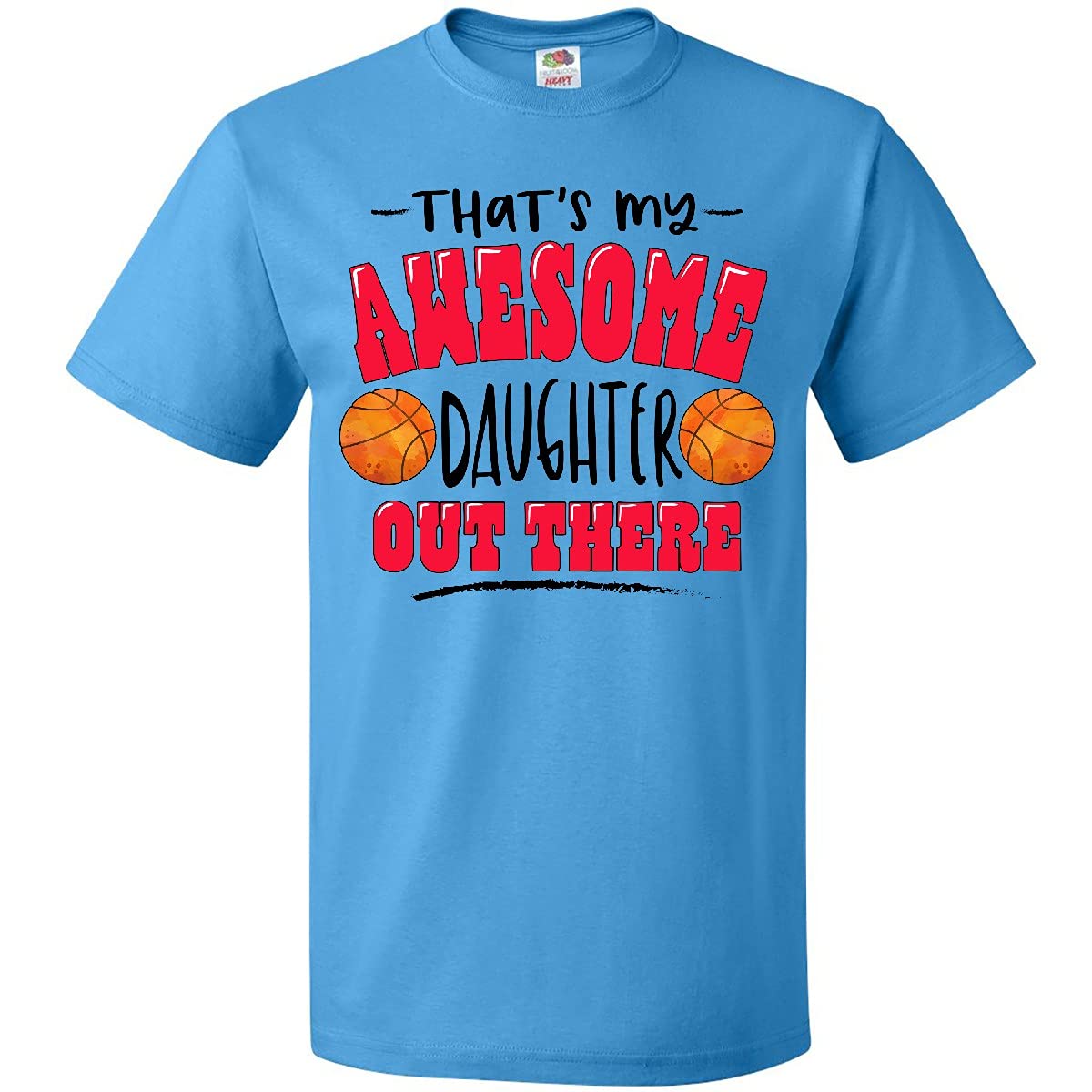 Inktastic 'That's My Awesome Daughter' Basketball T-Shirt - Perfect for Game Days, Sports Events & Proud Parent Gifts