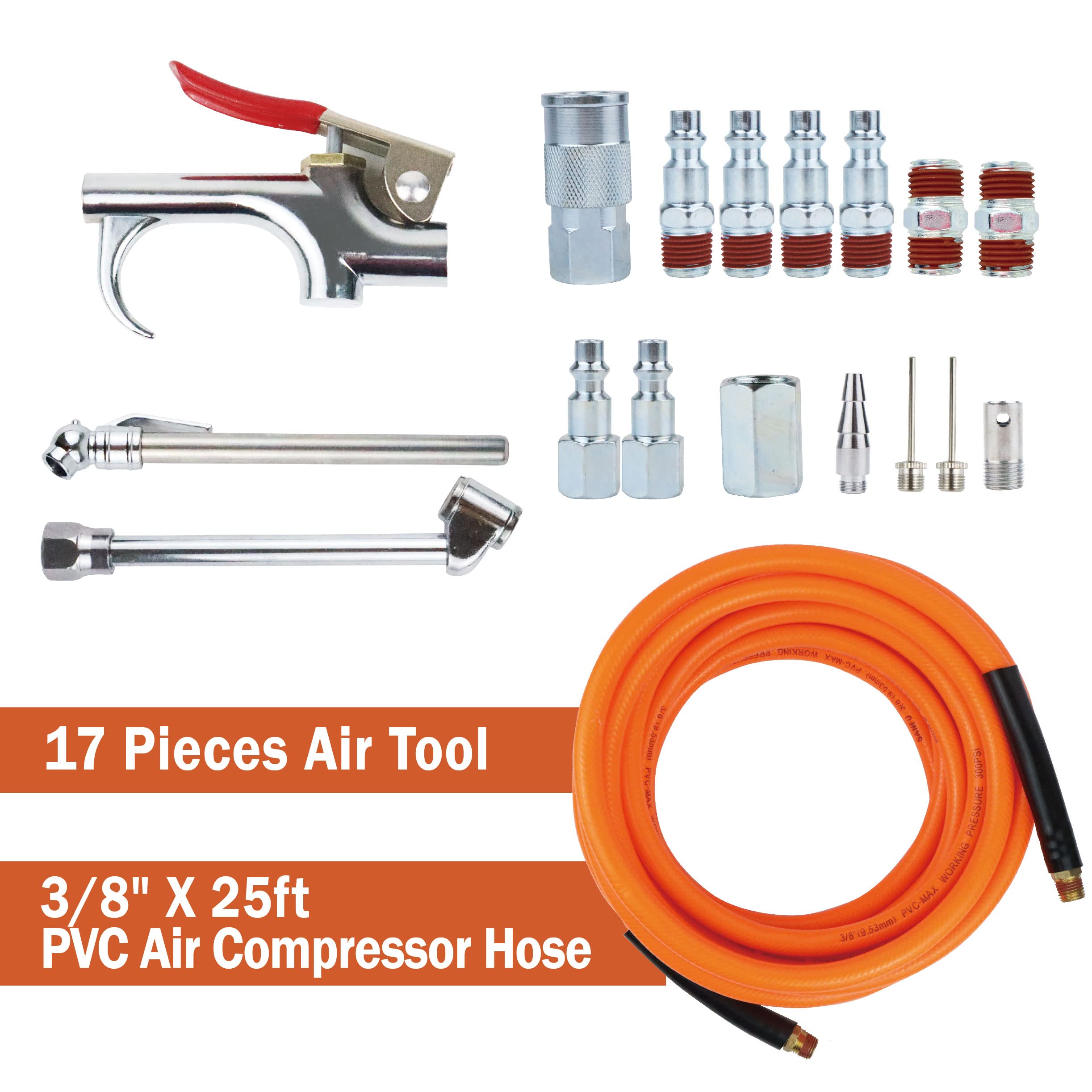 17-Piece Air Tool Kit with 3/8