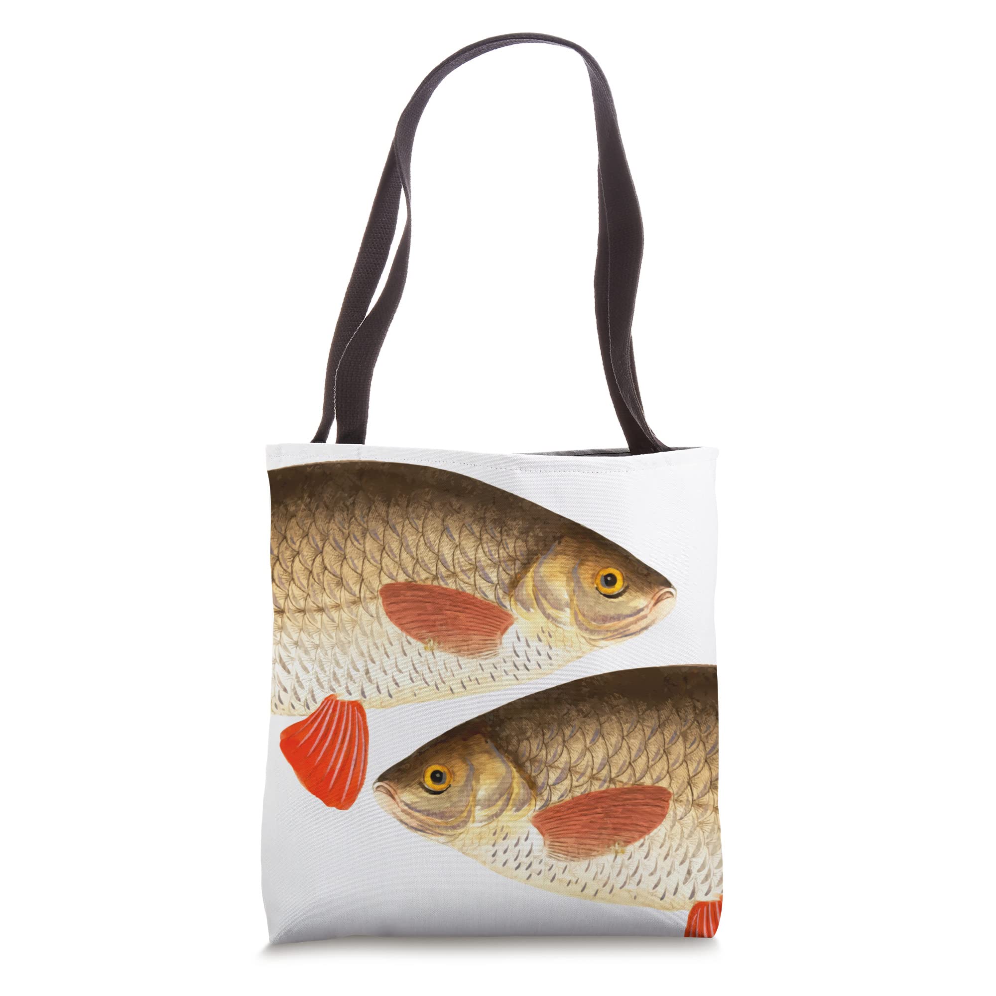 Rudd Fish Tote Bag - Durable & Stylish Reusable Shopping Bag for Groceries, Beach, and Farmers Market - Eco-Friendly Cotton Canvas Carryall with Unique Fish Design