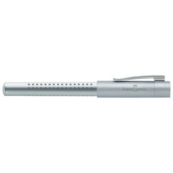 Faber-Castell Grip 2011 Silver Fountain Pen - Premium Writing Instrument for Professionals & Students | Perfect for Office, School & Gift Giving
