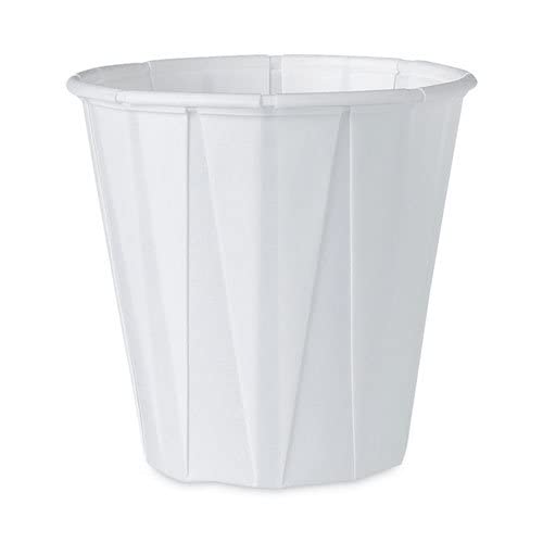 SOLO Cup Company 3.5 oz White Medical & Dental Disposable Paper Cups - 100/Bag, 50 Sleeves (5000/Case) | Ideal for Clinics, Hospitals & Dental Offices