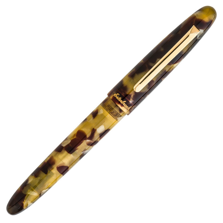 Esterbrook Estie Fountain Pen - Premium Tortoise Shell Design with Gold Trim - Perfect for Writing, Journaling, and Gift Giving