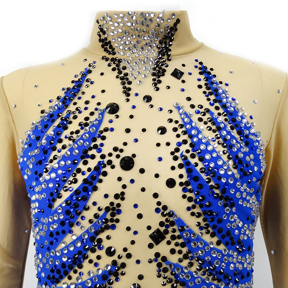 LIUHUO Women's Figure Skating Dress for Girls & Teens - Elegant Colored Ice Skating Costume for Competitions & Performances