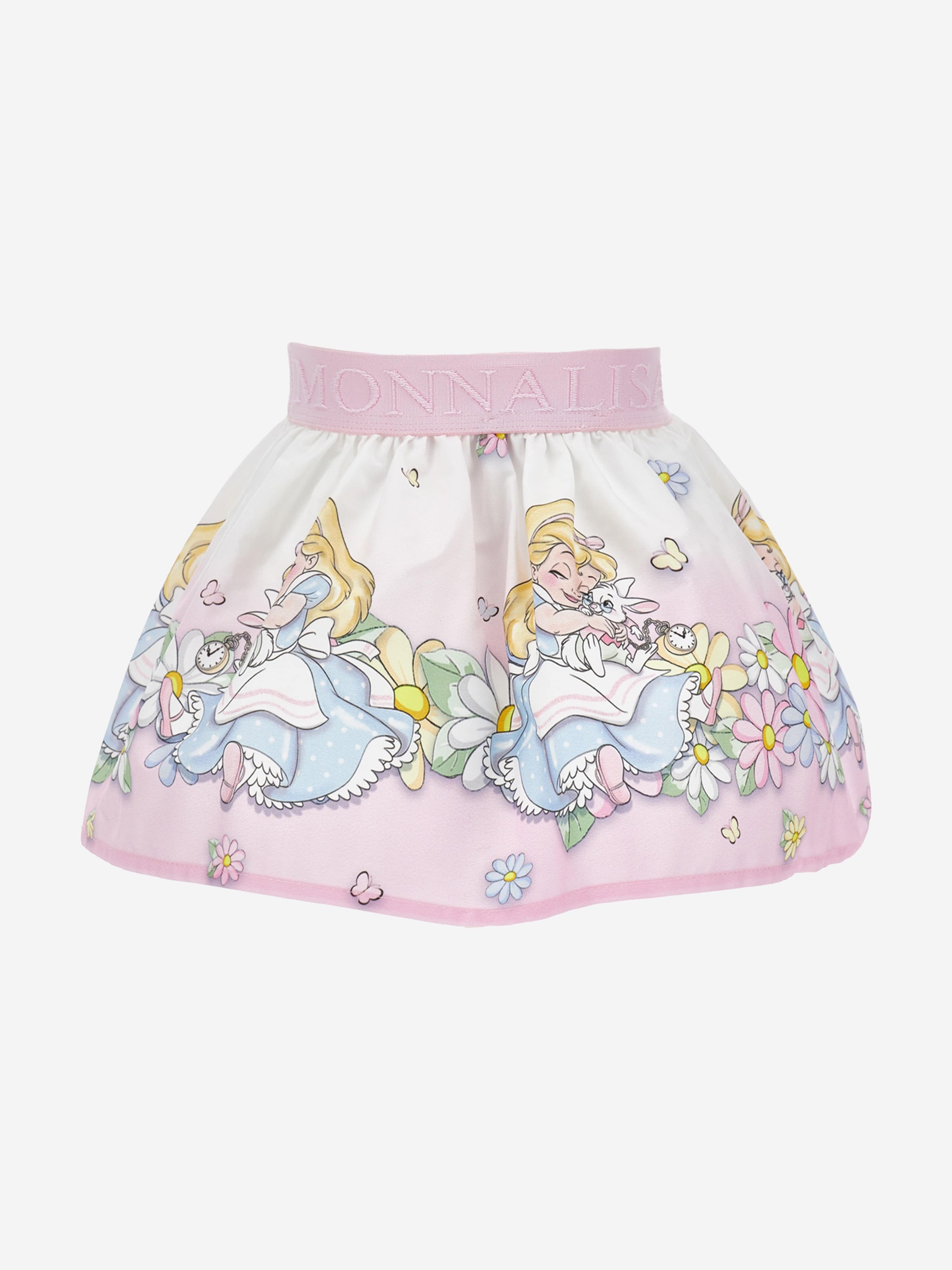 Pink Alice Daisy Baby Girls Skirt - Cute Floral Toddler Dress for Spring & Summer Outfits, Photo Shoots & Special Occasions