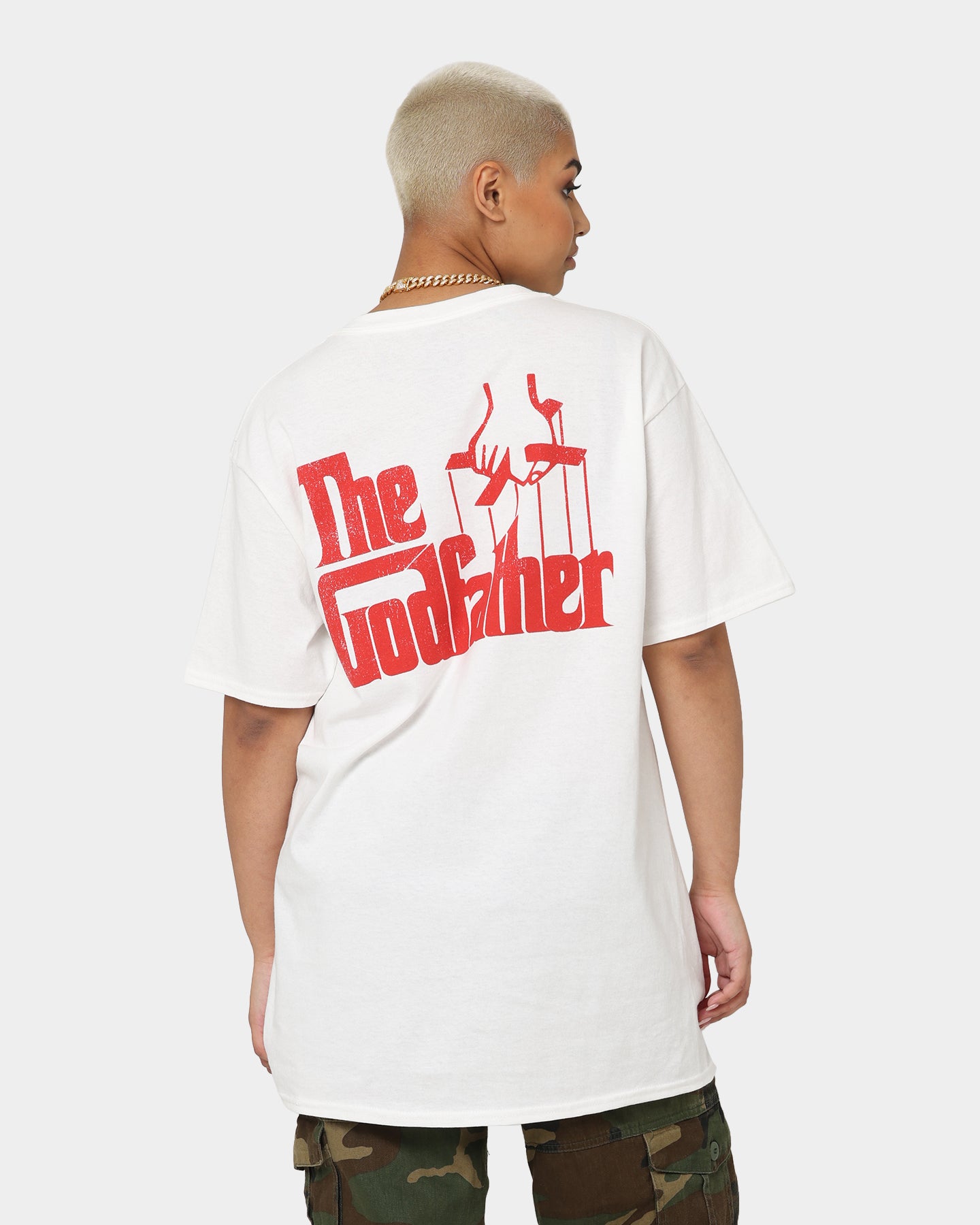 The Godfather Cat T-Shirt - White Cotton Vintage Tee for Men & Women | Movie Fan Gift, Casual Wear, Cosplay Costume