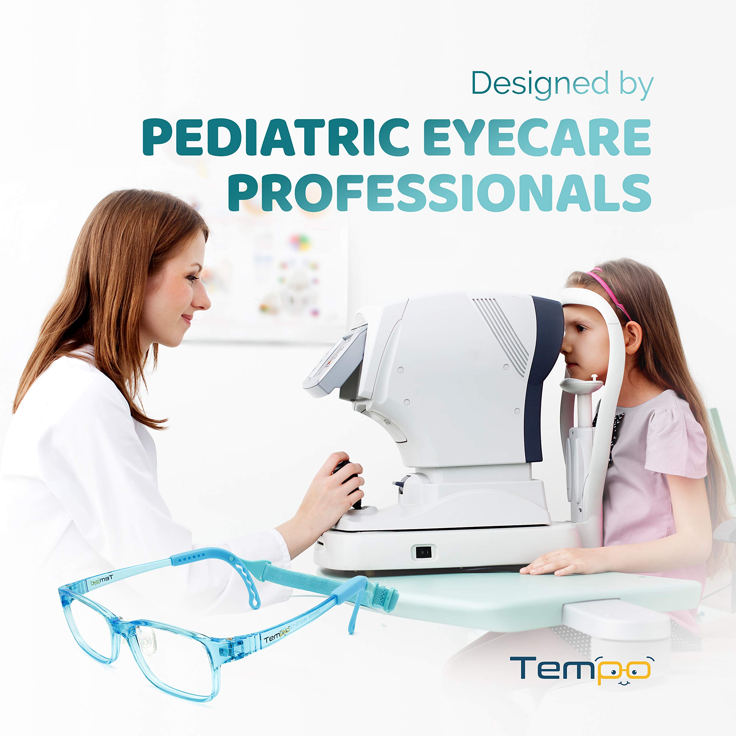 Adjustable Kids Glasses - Prescription Eyeglasses For Children - Comfortable & Durable Frame - Perfect for School, Reading & Outdoor Activities