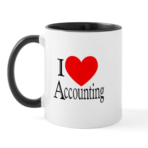 White/Black Inside - I Love Accounting Mug