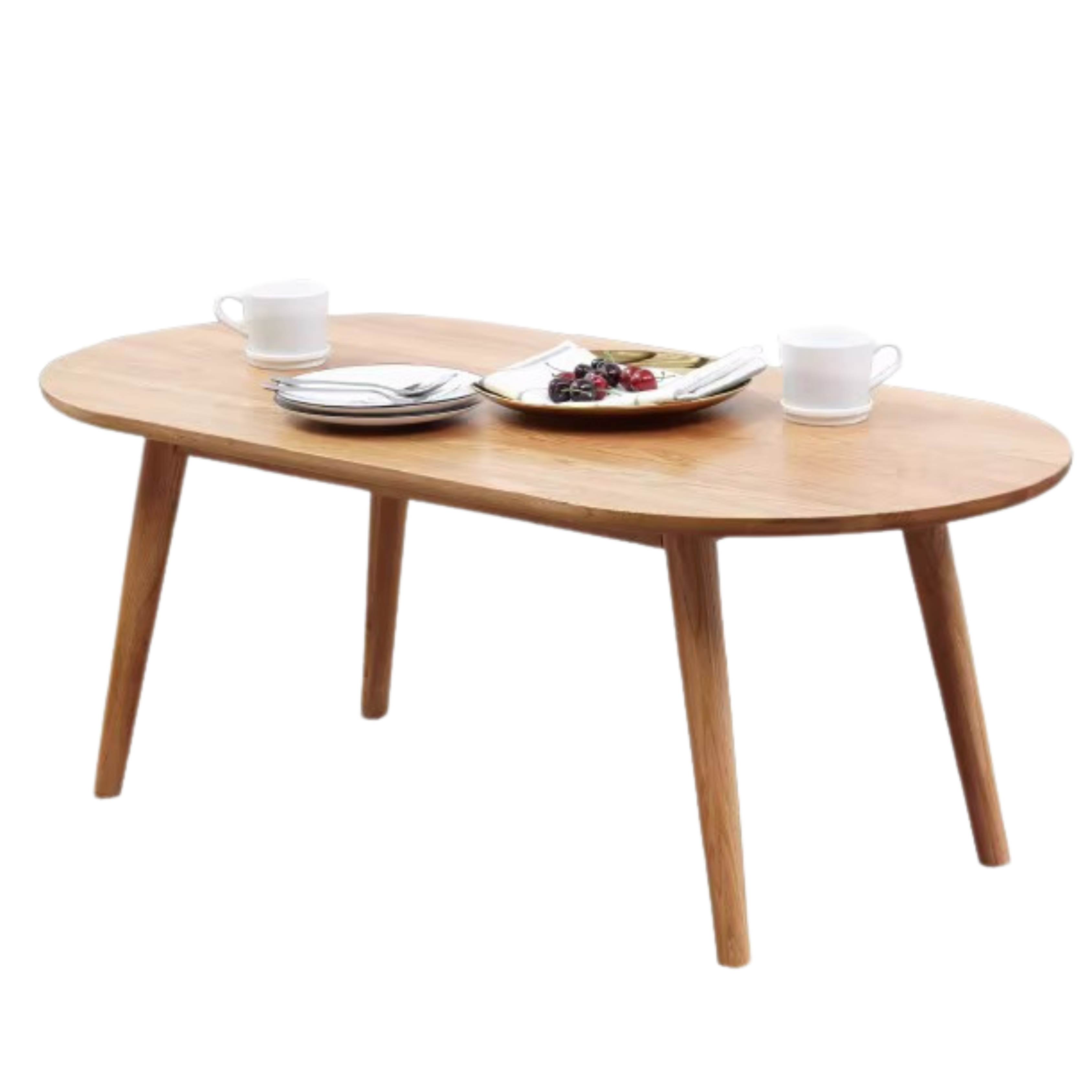 Premium Oak Solid Wood Luxury Coffee Table - Modern & Durable Living Room Centerpiece for Home Decor & Entertainment