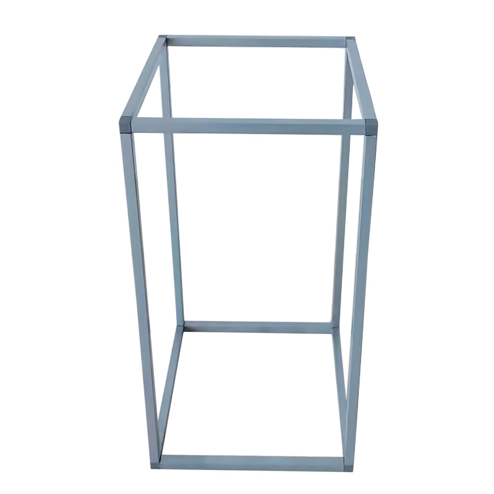 11-Piece Silver Geometric Metal Flower Stands - 40x21x21cm Wedding Vase Holders, Decorative Column Stands for Wedding Party Decorations | Perfect for Centerpieces, Reception Tables & Event Displays