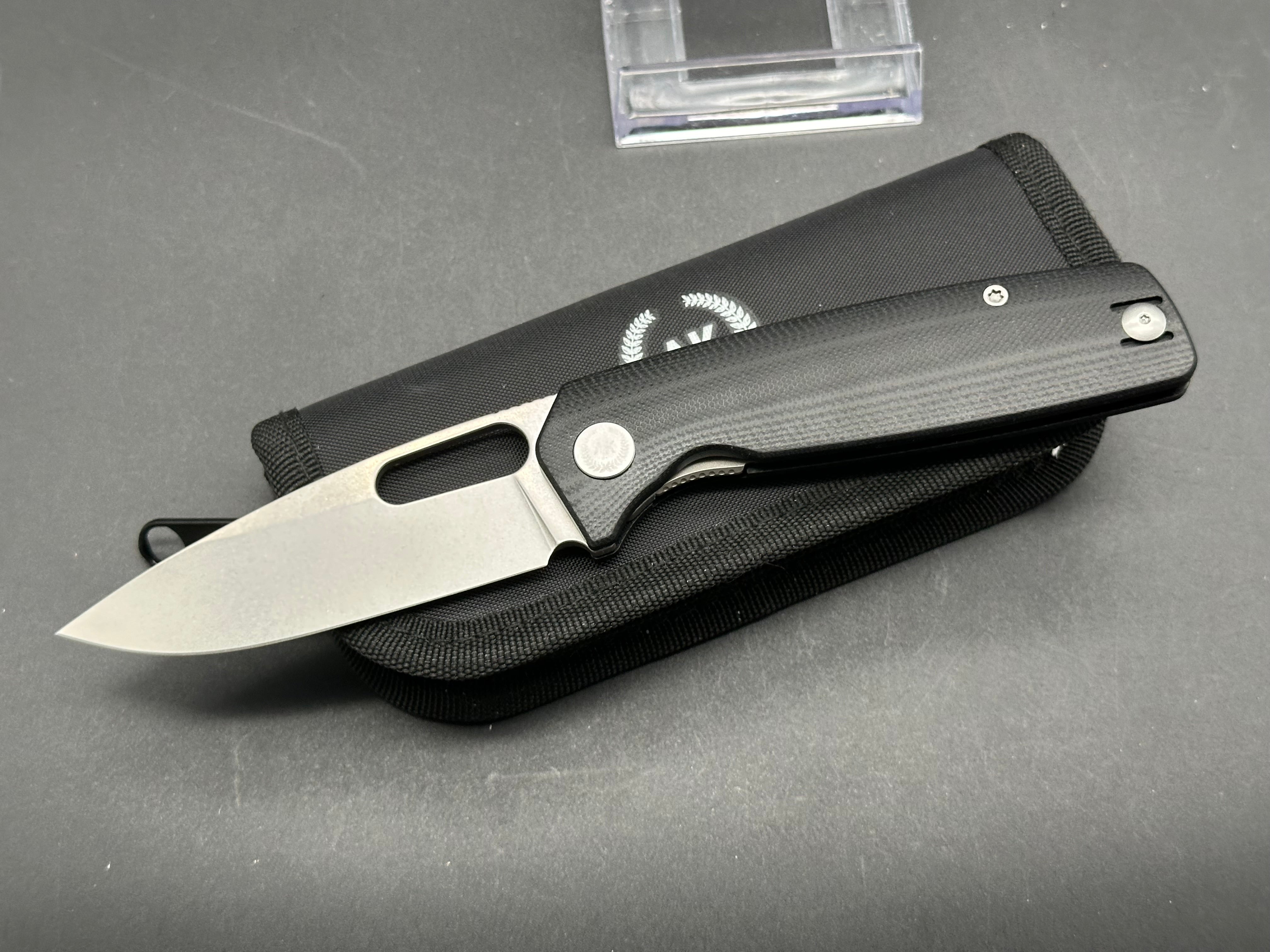 Premium Asher Spiro G10 Folding Knife - 3.2