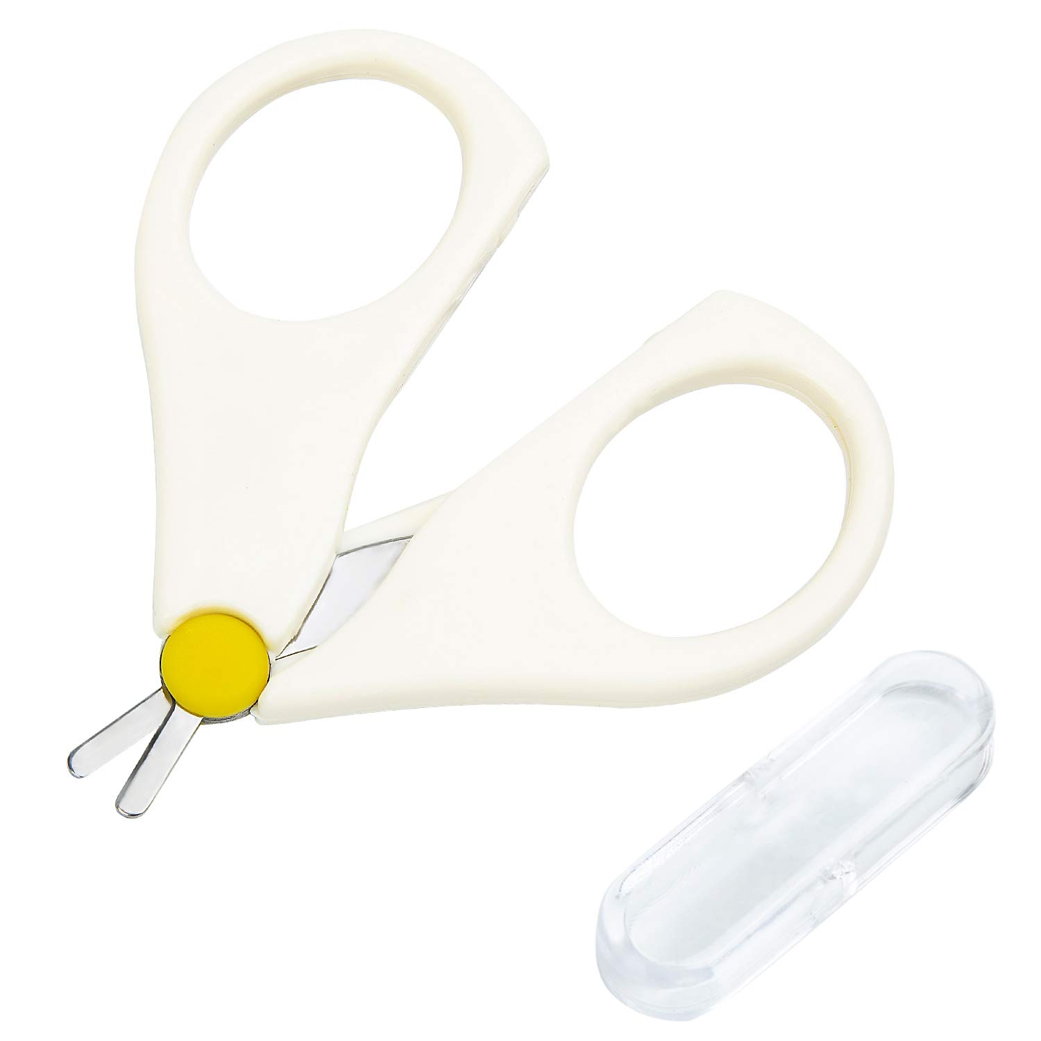 Baby Safety Nail Scissors - Newborn Infant Toddler Nail Clippers with Rounded Tips | Gentle Baby Nail Care for Safe Trimming at Home or On-the-Go