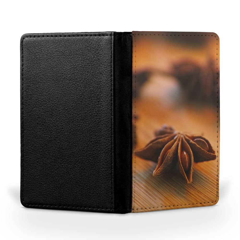 Premium Star Anise Spice Herbs - Flip Wallet for Travel & Passport ID Organizer - Perfect for Business Trips & Vacations
