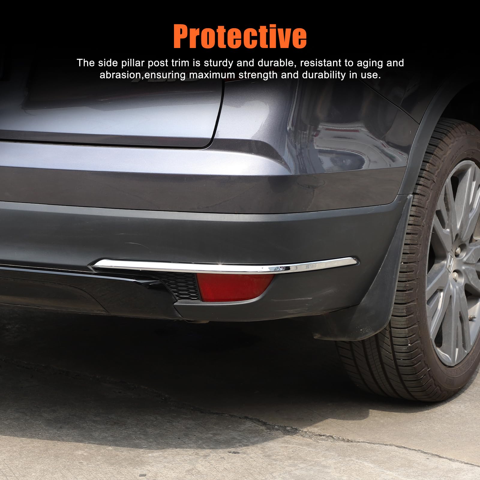 2019-2022 Honda Pilot Rear Fog Light Cover Trim - Durable Tail Lamp Protector & Exterior Decor Accessory (Bright Red) - Perfect for Night Driving & Off-Road Adventures