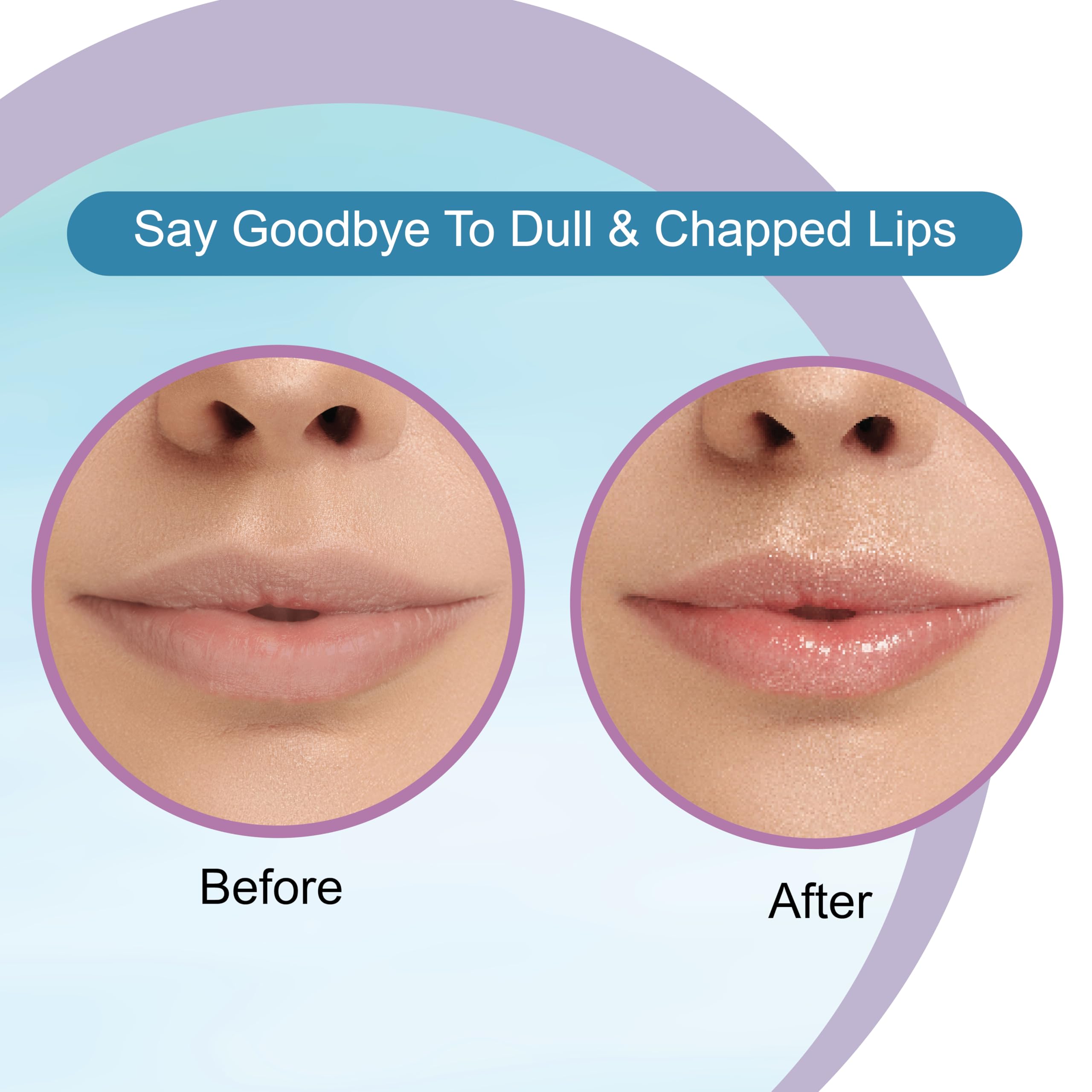 Dr. Rashel Hyaluronic Acid Lip Balm - 4.5g Tinted Lip Moisturizer with Vitamin E & Natural Oils for Dry, Chapped Lips | Intense Hydration, UV Protection | Perfect for Daily Use, Winter Care & Makeup Base