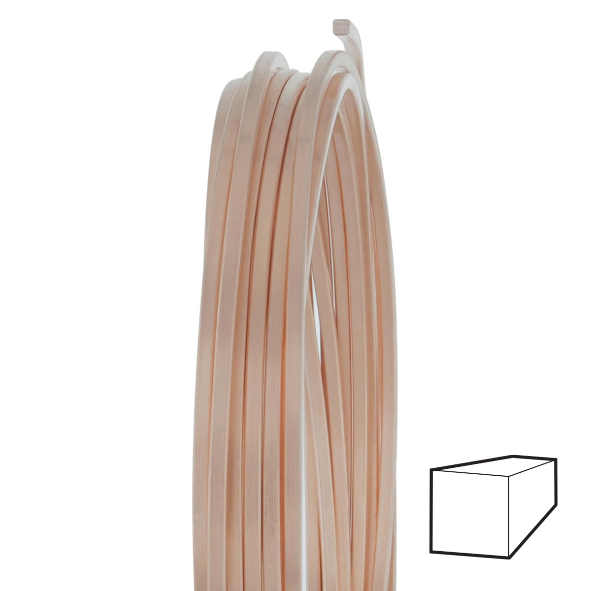20 Gauge Square Dead Soft 14/20 Rose Gold Filled Wire - 25FT Jewelry Making Supplies for DIY Bracelets, Necklaces & Earrings - Perfect for Crafting, Beading & Wire Wrapping Projects